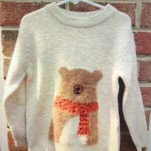 Cozy Cream Bear Sweater